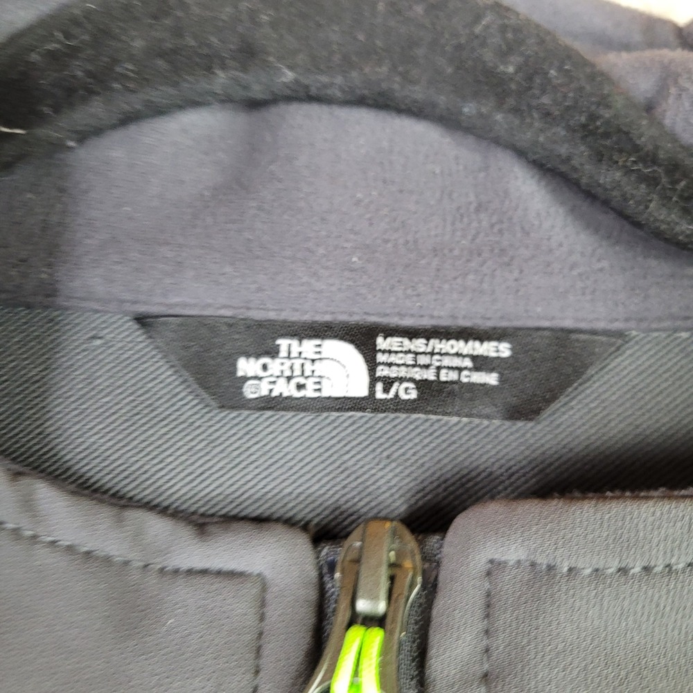 The North Face Windwall Jacket Mens L‎ Gray Colorblock Full Zip Mock Neck - Picture 3 of 13
